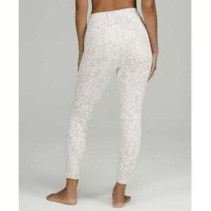 Lululemon Align High-Rise Pant 25" Cheetah Camo Antique White Multi Sz 6 EUC